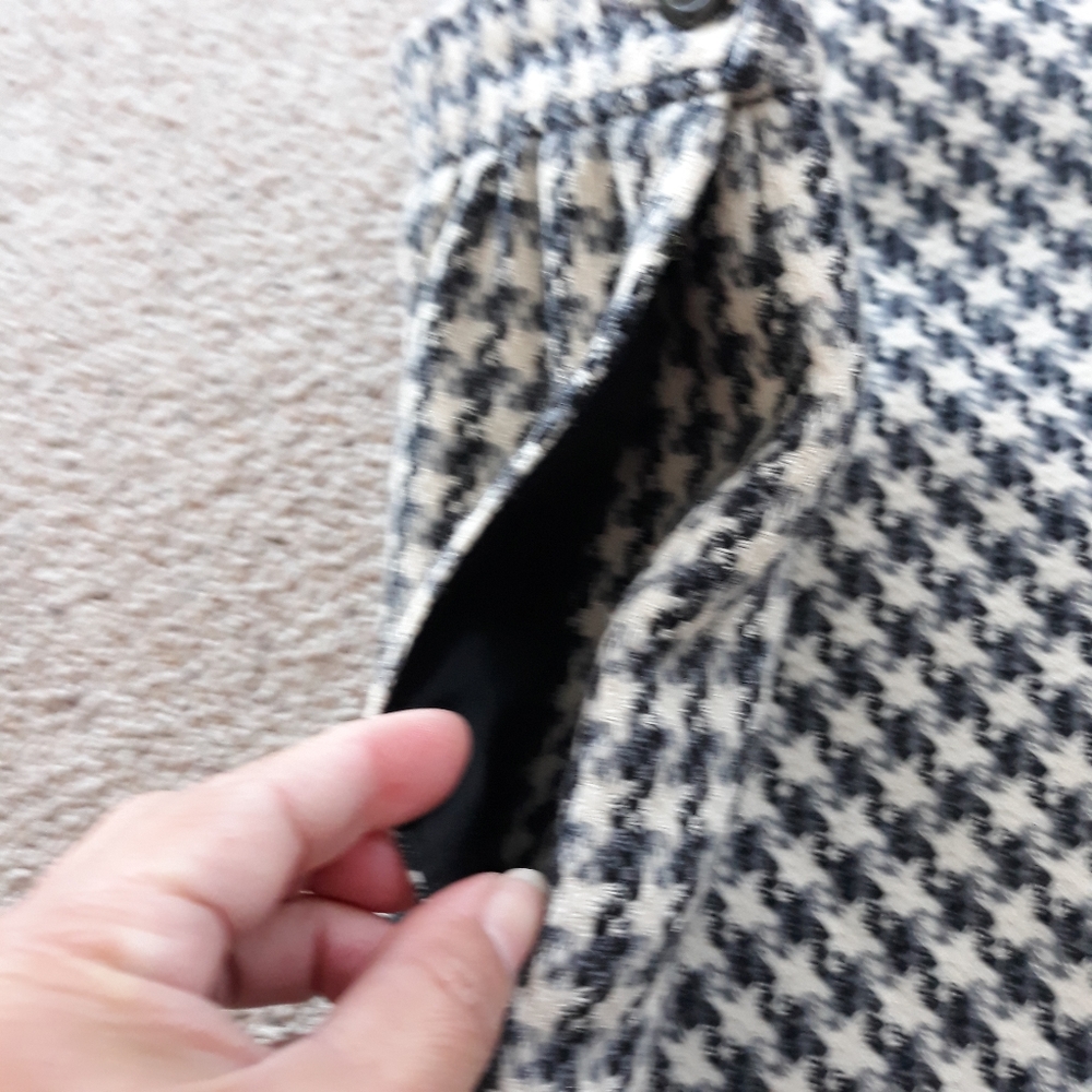 80's Vintage Pendleton Virgin Wool Houndstooth Sk… - image 8